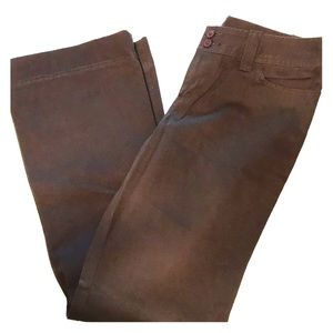 Brown bootcut pants